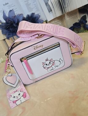 NWT Primark X Disney The Aristocats Marie Crossbody Purse White & Pink
